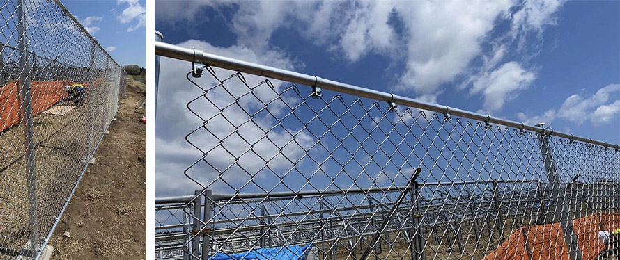 Easy to assemble chain link fence Easy to assemble chain link fence